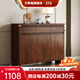 艾斯福 新中式鞋柜實(shí)木框架門(mén)口玄關(guān)柜家用客廳入戶(hù)門(mén)廳隔斷柜 和悅D282【121*34*100cm】