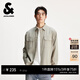 杰克·瓊斯（JACK&JONES）男裝春季新款商務(wù)休閑通勤金屬logo寬松翻領(lǐng)襯衫外套2253O3005 C02倫敦霧  常規 S