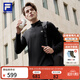 FILA 斐樂(lè )官方男子針織長(cháng)袖上衣2026春季新款健身運動(dòng)簡(jiǎn)約基礎長(cháng)T 深黑-BK L 175/96A/L