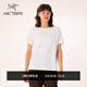ARC'TERYX始祖鳥(niǎo) KRAGG SL COTTON BLURRED BIRD CREW SS 女子 棉質(zhì)短袖T恤 石膏白/貝栗粉 S