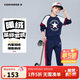 匡威Converse童裝男童衛衣+褲子2件套冬季新款加絨保暖兒童套裝