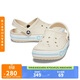 卡駱馳（CROCS）貝雅卡駱班洞洞鞋|205089 冬日白/彩色-1LI   40 (250mm)  