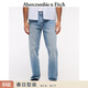 Abercrombie & Fitch男裝25夏季美式復古經(jīng)典百搭做舊水洗直筒牛仔褲長(cháng)褲131-5139 藍色 32 (180/82A)標準版
