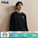 FILA 斐樂(lè )馬上起飛情侶男女套頭衛衣2026春新年款海棠花針織長(cháng)袖上衣