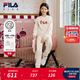 斐樂(lè )FILA【套裝】FILA兒童衛衣衛褲2026年春季新款男女童中大童新年款 麥芽糖白-IV 140