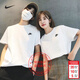 耐克（NIKE）男裝女裝情侶T恤 26春季新款運動(dòng)服棉質(zhì)柔軟舒適透氣圓領(lǐng)短袖上衣 AR4999-101/男女同款/單件 S
