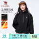 駱駝（CAMEL）立領(lǐng)抓絨衣女裝搖粒絨外套衛衣套頭衫 C25CAXLN008 幻影黑 XL