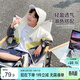 左西男童防曬衣兒童皮膚衣2025夏款連帽衫防曬服輕薄外套潮 灰色 140