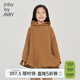 jnby by JNBY江南布衣童裝冬羊毛呢大衣連帽A型保暖外套公主女童兒童1N0810380 232金棕色 130 cm