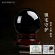 AGOPROFIL天然黑曜石桌面擺件水晶球原石打磨風(fēng)水客廳裝飾玄關(guān)辦公室擺件 【原礦黑曜石】9cm（送底座）
