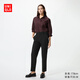 優(yōu)衣庫加長(cháng)款女裝彈力九分褲/西褲褲子26春夏新款482167 482169 482167/09黑色 XL