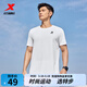 特步運動(dòng)t恤短袖男夏裝新款跑步速干衣薄款訓練服半袖運動(dòng)上衣polo衫 【跑步訓練】珍珠白0175 L 175