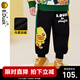 B.Duck【加絨】小黃鴨童裝男童長(cháng)褲冬季新款男寶寶褲子兒童運動(dòng)褲 黑色 110 cm