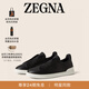 Zegna【明星同款】杰尼亞男鞋Triple Stitch?SECONDSKIN奢華休閑鞋 黑色 41 (7)