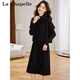 拉夏貝爾（La Chapelle）穿搭一整套裝兩件2026秋冬新款洋氣針織馬甲搭配毛衣連衣裙小個(gè)子 黑色 M