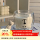 MULTIPOTENT雙層耐熱可愛(ài)小熊玻璃杯子ins風(fēng)果汁杯牛奶杯透明色245ml