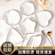 司晨高級感家用陶瓷不規則碟子小盤(pán)子菜盤(pán)愛(ài)心盤(pán)精致碗碟套裝餐具餐盤(pán) 愛(ài)心盤(pán)