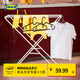 宜家（IKEA）JALL加爾帶架晾衣架懸掛曬衣架子曬衣夾子洗衣用北歐風(fēng)學(xué)生宿舍 白色 其他