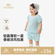 英氏（YEEHOO）兒童套裝夏季透氣女童短袖短褲套裝休閑純棉寶寶衣服夏裝套裝 清水玉珠套裝（短袖+短褲） 90 cm