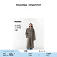 MUSINSA STANDARD【含羊絨羊毛】韓國秋冬雙排扣長(cháng)款女士毛呢大衣 棕色(TA) M