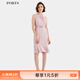 PORTS寶姿早春新款女裝休閑無(wú)袖束腰連衣裙ALD8D011LWP096 粉色 S (4)