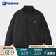 FILA FUSION斐樂(lè )潮牌棉服男2026春新款時(shí)尚休閑寬松機能夾克外套 正黑色-BK XL 180/100A/XL