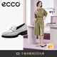 愛(ài)步（ECCO）【明星同款】樂(lè )福鞋女 百搭厚底粗跟英倫風(fēng)單鞋女 摩登490013 HL 石灰色49001301378 建議選小一碼 37 （偏大，建議選小一碼）