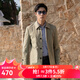 雅戈爾（YOUNGOR）風(fēng)衣男翻領(lǐng)單風(fēng)衣錦綸耐穿舒適透氣男士上衣外套 GYDF424995YQA卡其 L 175/96A