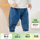 巴拉巴拉寶寶褲子嬰兒花苞褲女童牛仔褲秋裝 藍色調00488 80 cm