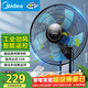 美的（Midea）【五葉颶風(fēng)】工業(yè)遙控壁扇/掛壁式商居兩用風(fēng)扇/120°廣角搖頭定時(shí)電風(fēng)扇/工廠(chǎng)通風(fēng)吊扇 FW40-11AR