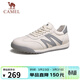 駱駝（CAMEL）德訓鞋休閑板鞋百搭復古經(jīng)典平底小白鞋 G14A547721 白/灰 42 