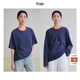 旅途原品ltyp 100%棉條紋T恤  經(jīng)典文藝休閑百搭 寬松撞色圓領(lǐng)上衣女春季 靜謐藍-白色條紋-長(cháng)袖 M
