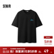 森馬（Semir）涼感T|短袖T恤男2025夏季新款印花內搭抗菌 黑色90001 L