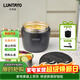 LUNTAYO不銹鋼保溫飯盒上班族便當盒雙層大容量含保溫袋餐具典雅黑1000ml
