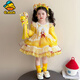 G.duck小黃鴨童裝洛麗塔公主裙女童連衣裙春秋款可愛(ài)兒童星星人長(cháng)袖裙子 裙子 90 cm