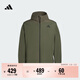 adidas拒水簡(jiǎn)約百搭梭織休閑連帽夾克外套男女春季阿迪達斯輕運動(dòng)