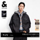 杰克·瓊斯（JACK&JONES） 男裝春季夾克休閑落肩袖寬松假兩件針織帽原色牛仔外套226157006