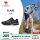 駱駝（CAMEL）光焰運動(dòng)鞋春夏跑步鞋網(wǎng)面透氣減震男女鞋情侶款旅游徒步慢跑鞋 X15B097001，黑/銀白 ，男 41