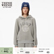 Teenie Weenie小熊女裝休閑簡(jiǎn)約連帽衛衣秋季學(xué)院風(fēng)綿羊毛混紡上衣 中灰色 S (160)