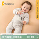 童泰嬰兒連體衣秋冬季薄棉寶寶衣服夾棉家居服哈衣爬服純棉秋裝 灰色 59cm (建議1-3個(gè)月身高55-60cm)