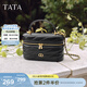 他她（TATA）女包2026春季商場(chǎng)同款輕便質(zhì)感女通勤手提包新款X3550AX6 黑色 F
