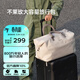 不萊玫大容量旅行包女健身包出差行李包男輕便 灰色 23L