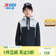 特步（XTEP）童裝連帽兒童外套戶(hù)外防風(fēng)沖鋒百搭長(cháng)袖上衣 濁普灰 170