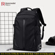 羅梅達爾（Rommedal）  雙肩包男士背包大容量出差旅行電腦包多功能帆布書(shū)包休閑男包 黑色小號-高46*厚30*16cm 46*19*30