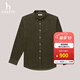 哈吉斯（HAZZYS）男裝【倫敦時(shí)裝周同款】秋冬款襯衫男燈芯絨襯衣ASCZK1BDK10 卡其色KK 2XL (185/104A 52)