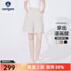 Navigare意大利小帆船女士五分褲夏季顯腿長(cháng)時(shí)尚休閑褲通勤百搭A字短褲女 霜杏 L