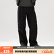 李寧戶(hù)外CF溯丨防風(fēng)防潑水傘兵褲運動(dòng)褲多袋褲男子直筒工裝褲休閑褲 【傘兵褲-秋冬款】黑色(C51款)-3 現貨即發(fā) L