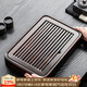 唐豐黑檀木茶盤(pán)家用高端功夫茶具瀝水托盤(pán)長(cháng)方形實(shí)木茶臺小型儲水托盤(pán) 黑檀小盛水茶盤(pán)27.5*20.5*5cm
