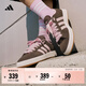 adidas「面包鞋」GRAND COURT BASE 00s休閑低幫板鞋男女阿迪達斯   巖層深土地棕/清澈粉/漢玉白   38
