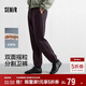 森馬（Semir）休閑褲女冬搖粒絨抗靜電寬松分割束腳長(cháng)褲2025運動(dòng)風(fēng)109725127004
